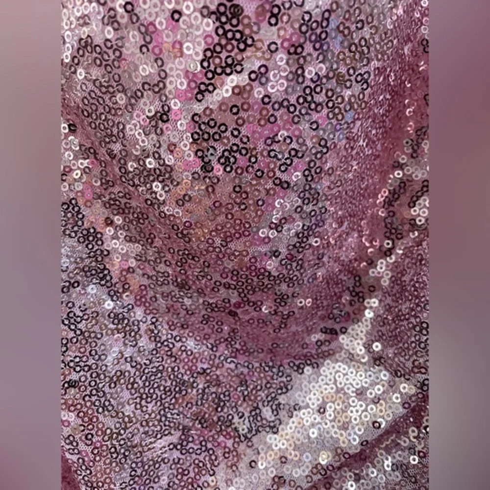 NWT Laundry by Shelli Segal Sequin Mini Dress in Light Pink - 6‎ - Picture 10 of 11